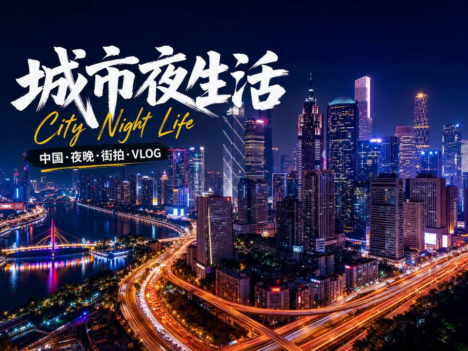 香蕉视频城市夜景短视频霓虹都市